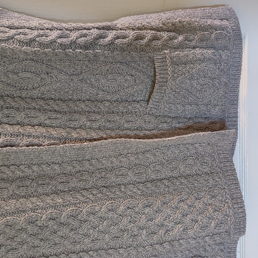 Aran Craft Merino Wool Button Cape Poncho - Picture 14 of 16